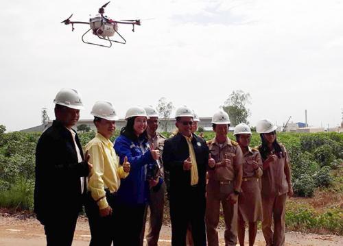 天鹰兄弟植保无人机“护航”泰国20万亩木薯