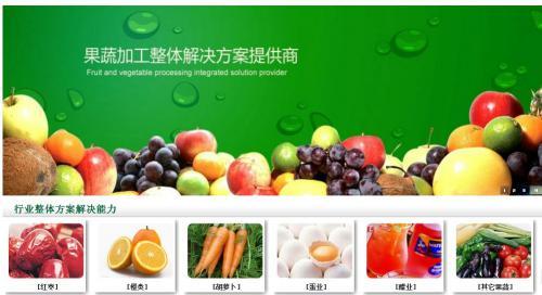 果蔬加工设备技术  推动果蔬行业创新发展